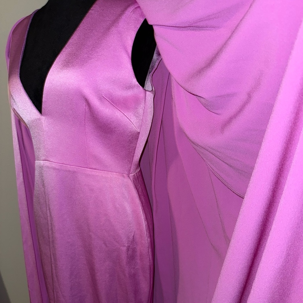 Alex Perry Hudson Cape Column Gown | Orchid | UK 12 / US 8 | NWT - Picture 8 of 11